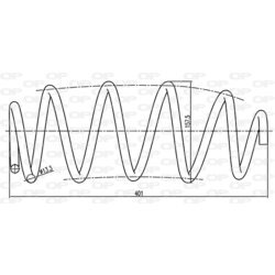 Pružina podvozku OPEN PARTS CSR9170.00