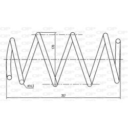 Pružina podvozku OPEN PARTS CSR9290.00