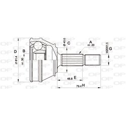 Sada kĺbov hnacieho hriadeľa OPEN PARTS CVJ5030.10