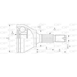 Sada kĺbov hnacieho hriadeľa OPEN PARTS CVJ5632.10