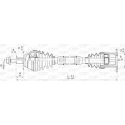 Hnací hriadeľ OPEN PARTS DRS6414.00