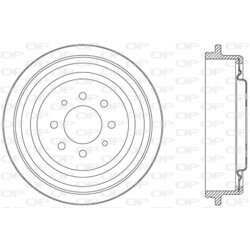 Brzdový bubon OPEN PARTS BAD9007.20