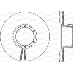 Brzdový kotúč OPEN PARTS BDA1702.20