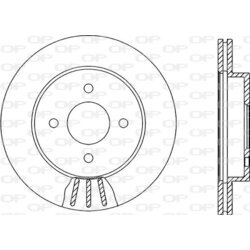 Brzdový kotúč OPEN PARTS BDA2131.20