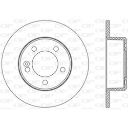 Brzdový kotúč OPEN PARTS BDA2599.10