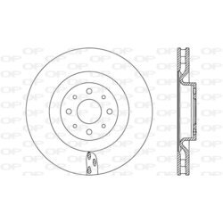 Brzdový kotúč OPEN PARTS BDA2771.20