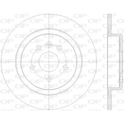 Brzdový kotúč OPEN PARTS BDA2816.10