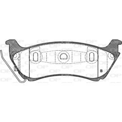 Sada brzdových platničiek kotúčovej brzdy OPEN PARTS BPA0698.01 - obr. 1