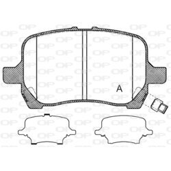 Sada brzdových platničiek kotúčovej brzdy OPEN PARTS BPA1089.12