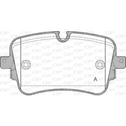 Sada brzdových platničiek kotúčovej brzdy OPEN PARTS BPA1668.10