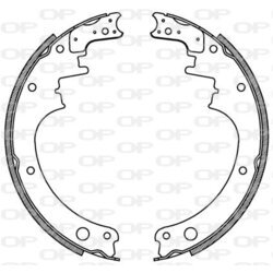 Sada brzdových čeľustí OPEN PARTS BSA2072.00