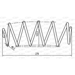 Pružina podvozku OPEN PARTS CSR9034.00