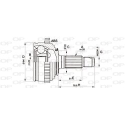 Sada kĺbov hnacieho hriadeľa OPEN PARTS CVJ5298.10