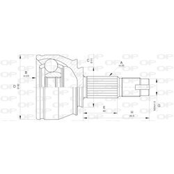 Sada kĺbov hnacieho hriadeľa OPEN PARTS CVJ5651.10