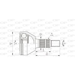 Sada kĺbov hnacieho hriadeľa OPEN PARTS CVJ5701.10