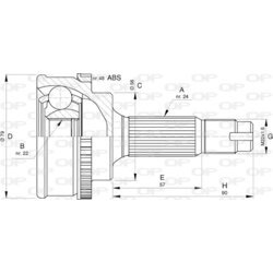 Sada kĺbov hnacieho hriadeľa OPEN PARTS CVJ5759.10