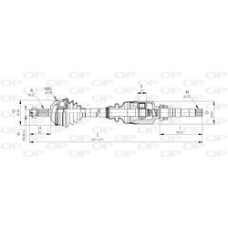 Hnací hriadeľ OPEN PARTS DRS6053.00