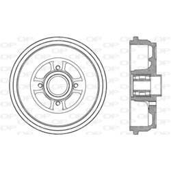 Brzdový bubon OPEN PARTS BAD9087.31