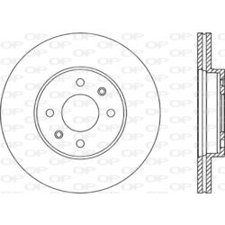 Brzdový kotúč OPEN PARTS BDA1464.20