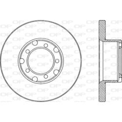 Brzdový kotúč OPEN PARTS BDA1783.10