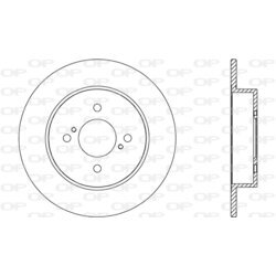 Brzdový kotúč OPEN PARTS BDA2662.10