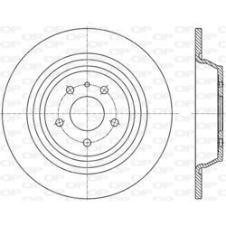 Brzdový kotúč OPEN PARTS BDR2842.10