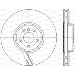 Brzdový kotúč OPEN PARTS BDR2858.20