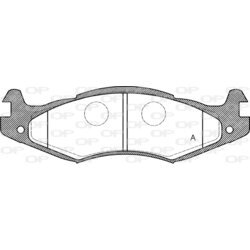 Sada brzdových platničiek kotúčovej brzdy OPEN PARTS BPA0463.00