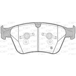 Sada brzdových platničiek kotúčovej brzdy OPEN PARTS BPA1371.00 - obr. 1