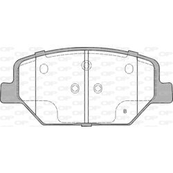 Sada brzdových platničiek kotúčovej brzdy OPEN PARTS BPA1631.02 - obr. 1