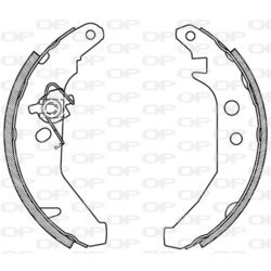 Sada brzdových čeľustí OPEN PARTS BSA2101.00