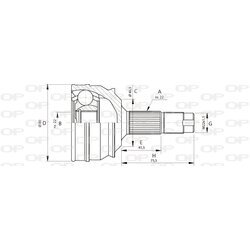 Sada kĺbov hnacieho hriadeľa OPEN PARTS CVJ5224.10