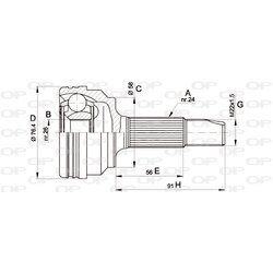 Sada kĺbov hnacieho hriadeľa OPEN PARTS CVJ5379.10