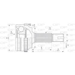 Sada kĺbov hnacieho hriadeľa OPEN PARTS CVJ5533.10