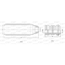 Ochranná sada tlmiča proti prachu OPEN PARTS DCK5061.04