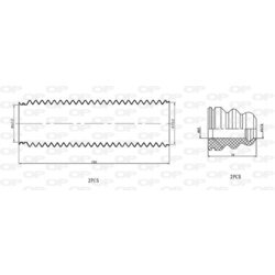 Ochranná sada tlmiča proti prachu OPEN PARTS DCK5064.04