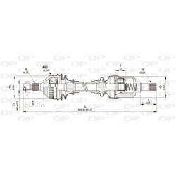 Hnací hriadeľ OPEN PARTS DRS6178.00