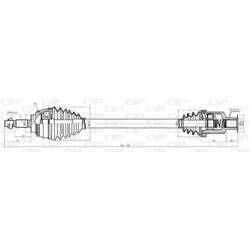 Hnací hriadeľ OPEN PARTS DRS6208.00