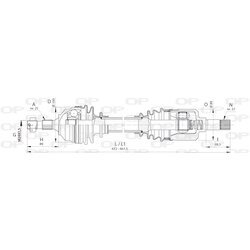 Hnací hriadeľ OPEN PARTS DRS6392.00