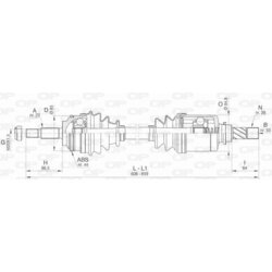 Hnací hriadeľ OPEN PARTS DRS6437.00