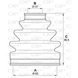 Manžeta hnacieho hriadeľa - opravná sada OPEN PARTS SJK7211.00 - obr. 1