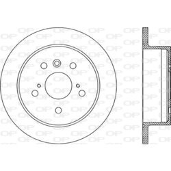 Brzdový kotúč OPEN PARTS BDA1969.10
