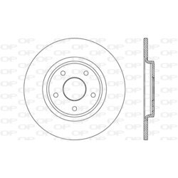 Brzdový kotúč OPEN PARTS BDA2675.10