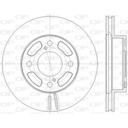 Brzdový kotúč OPEN PARTS BDA2825.20