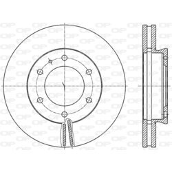 Brzdový kotúč OPEN PARTS BDA2855.20