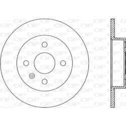 Brzdový kotúč OPEN PARTS BDR1896.10