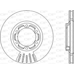 Brzdový kotúč OPEN PARTS BDR2122.20