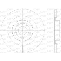 Brzdový kotúč OPEN PARTS BDR2827.20