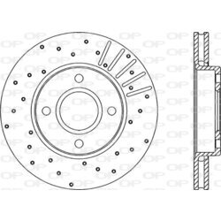 Brzdový kotúč OPEN PARTS BDRS1186.25