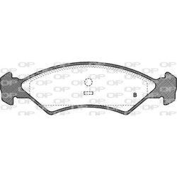 Sada brzdových platničiek kotúčovej brzdy OPEN PARTS BPA0168.00 - obr. 1